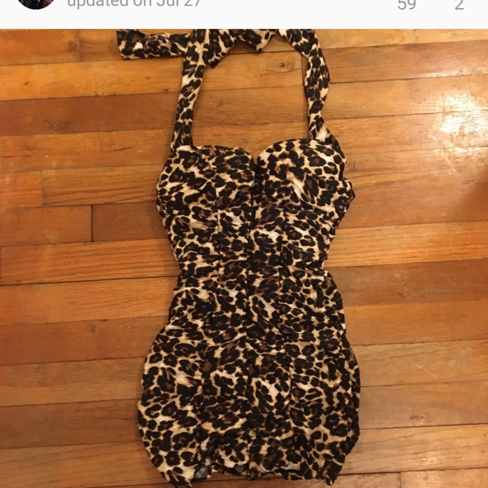 1950s Style Pinup Swimsuit By Unique Vintage